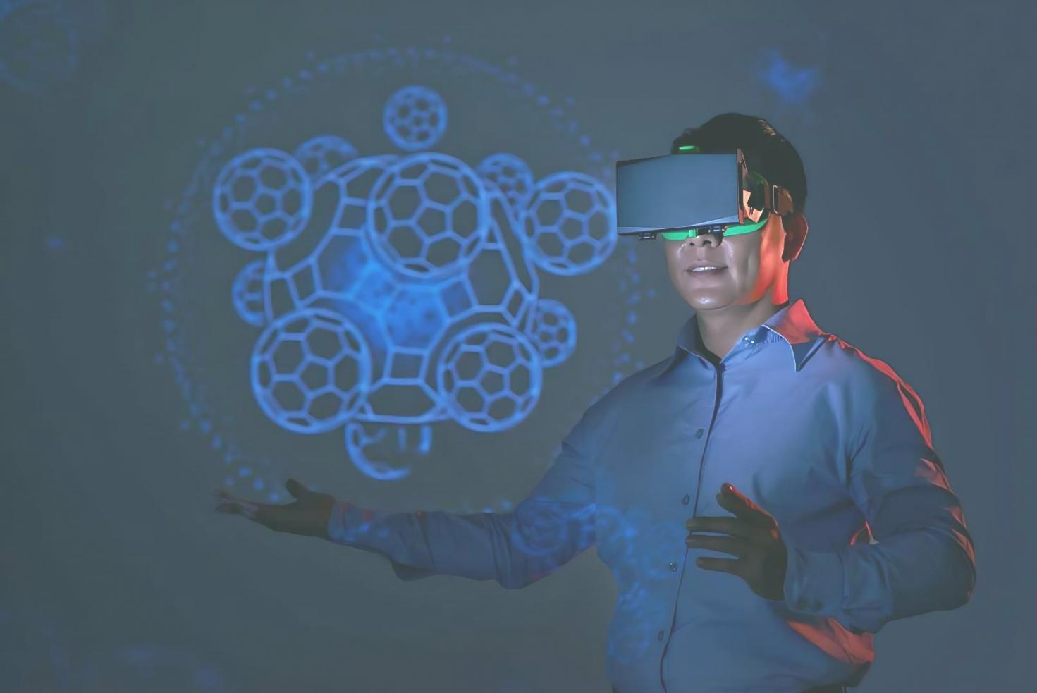 Collaborative VR development workspace with multiple workstations